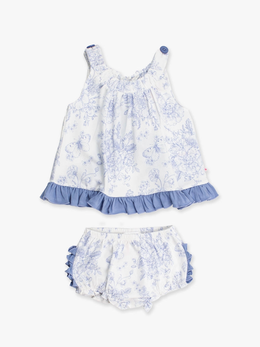 Baby Periwinkle Butterfly Knit Swing Top & Bloomer Set