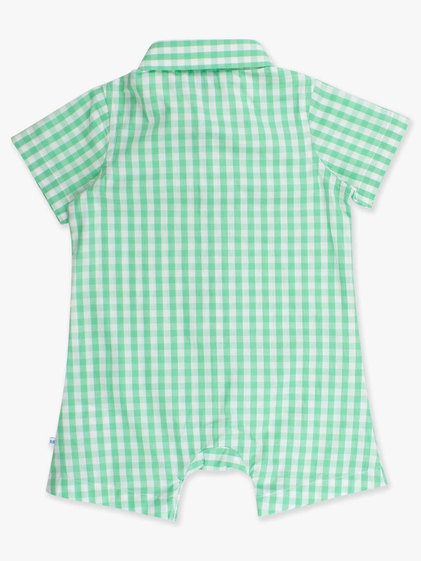 Classic Gingham Short Sleeve Woven Romper