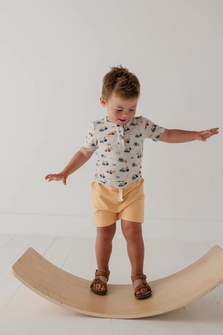 Boy's Short Sleeve Henley Shirt