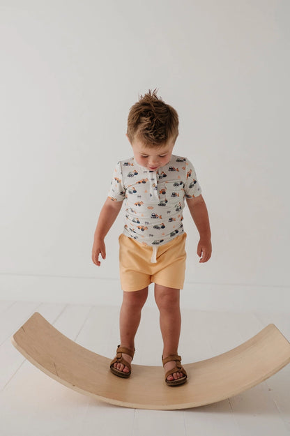 Boy's Short Sleeve Henley Shirt