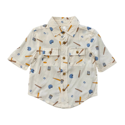 Boy's Printed Utility Shirt