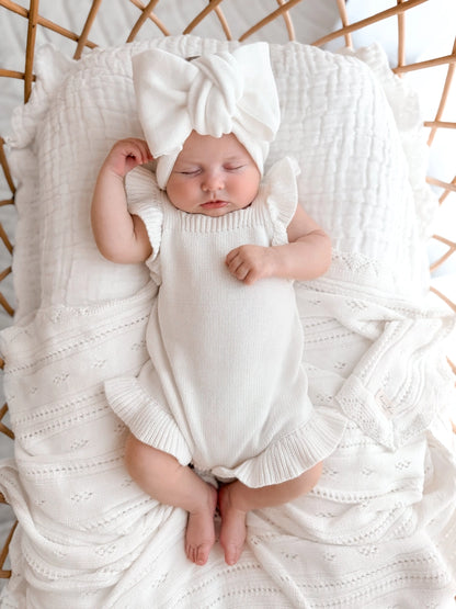 Frills Knit Romper