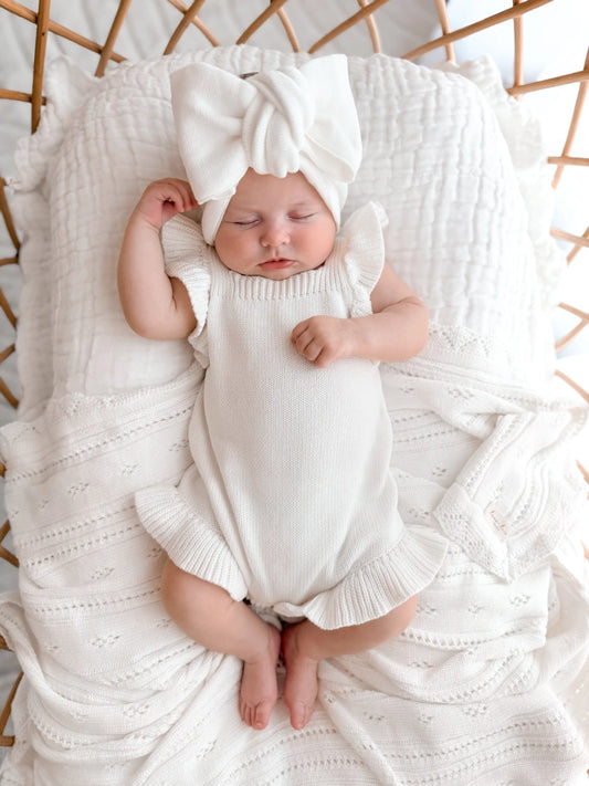 Frills Knit Romper