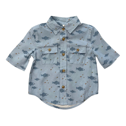 Boy's Printed Utility Shirt