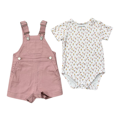 Dino Safari Cotton Overalls Set