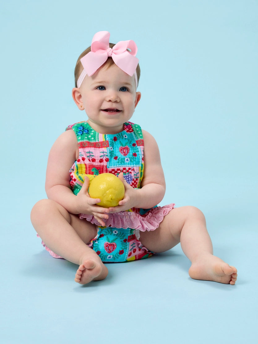 Baby Picnic Patchwork Cotton Swing Top & Bloomer Set