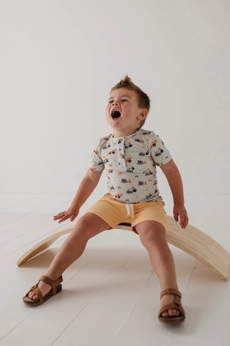 Boy's Short Sleeve Henley Shirt