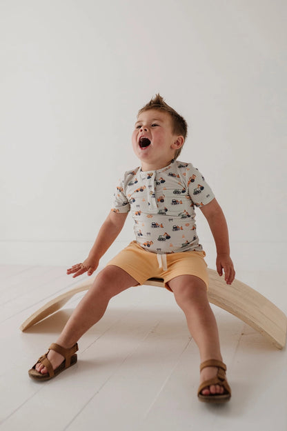 Boy's Short Sleeve Henley Shirt