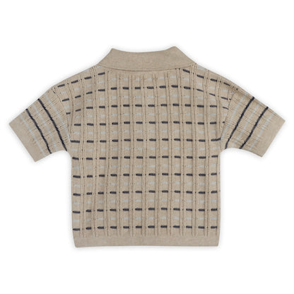 Henry Textured Baby Polo Shirt & Shorts Set (Organic Cotton)