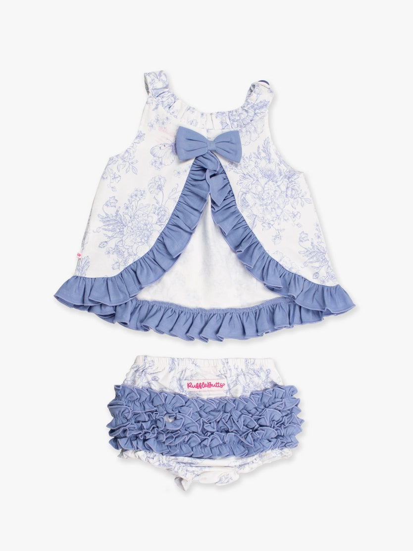 Baby Periwinkle Butterfly Knit Swing Top & Bloomer Set
