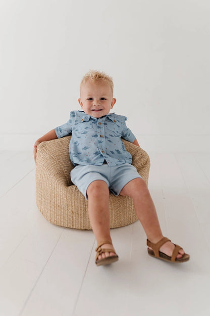 Boy's Printed Utility Shirt