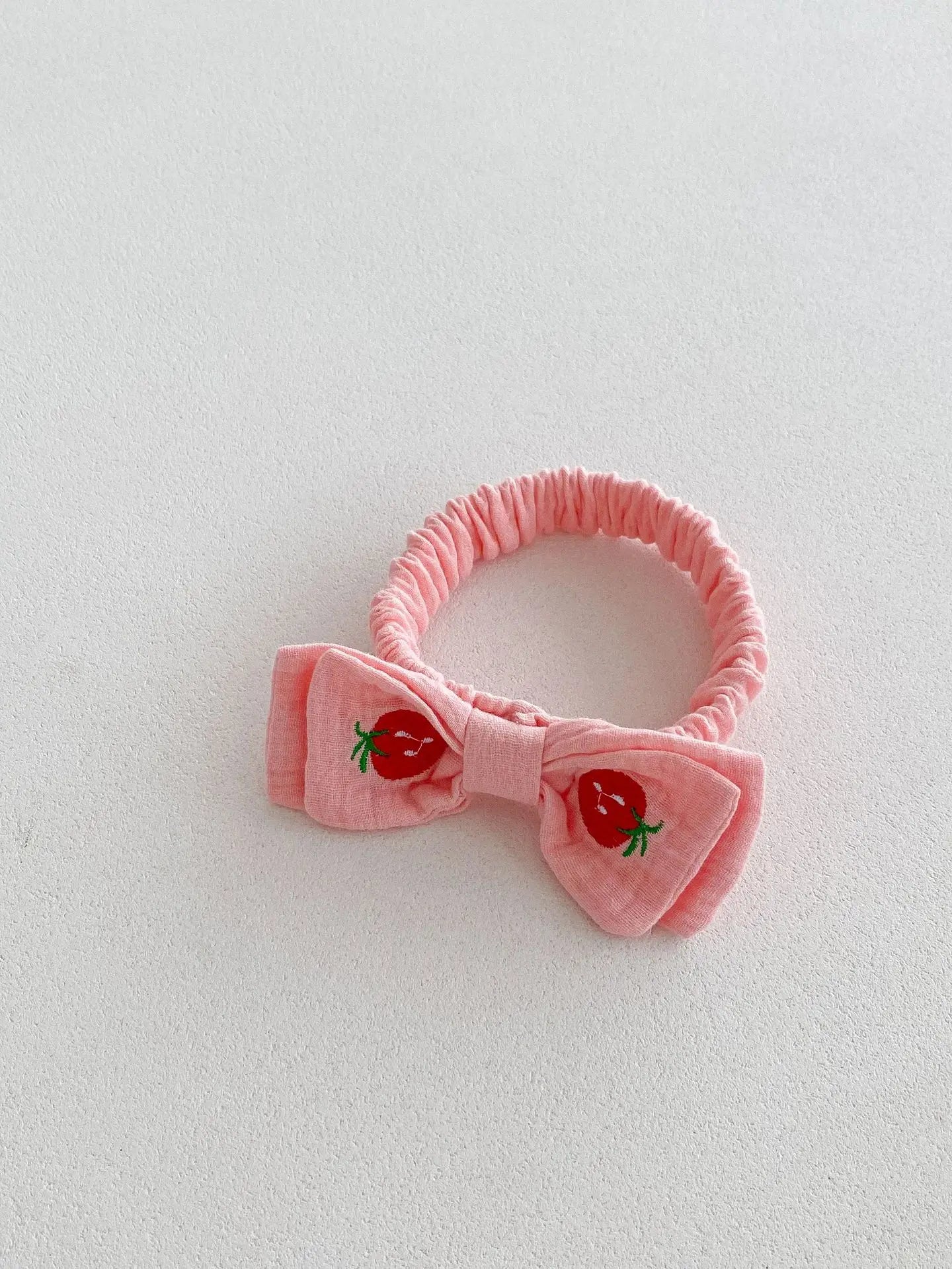 Baby Strawberry Collar Romper with Headband