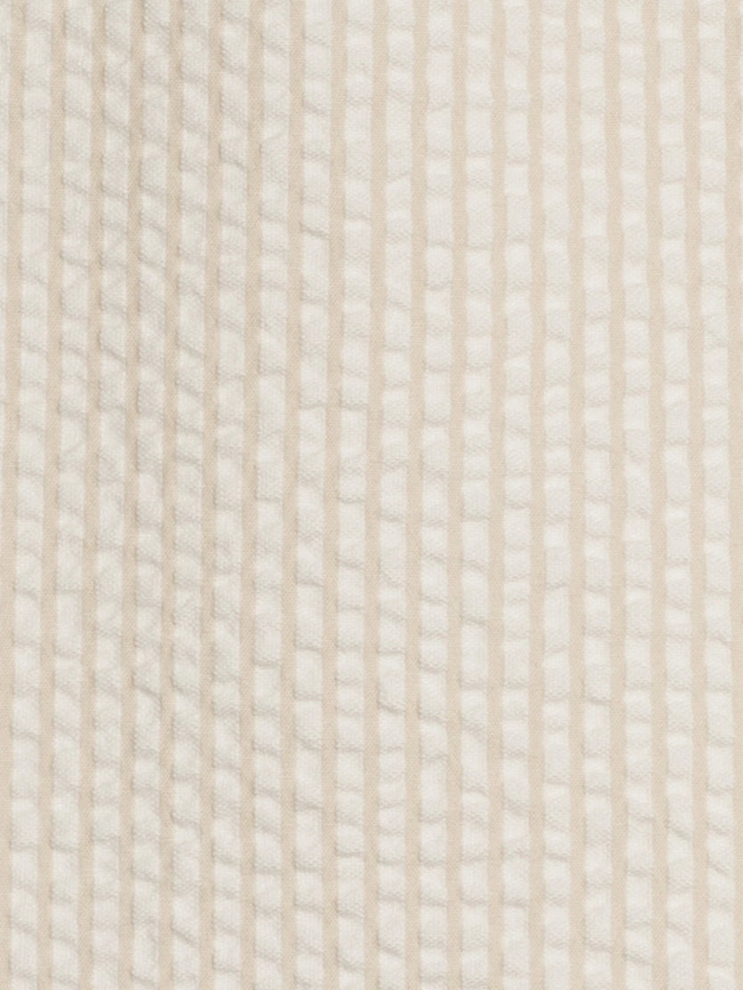 Mato Seersucker Collared Romper - Dune Stripe