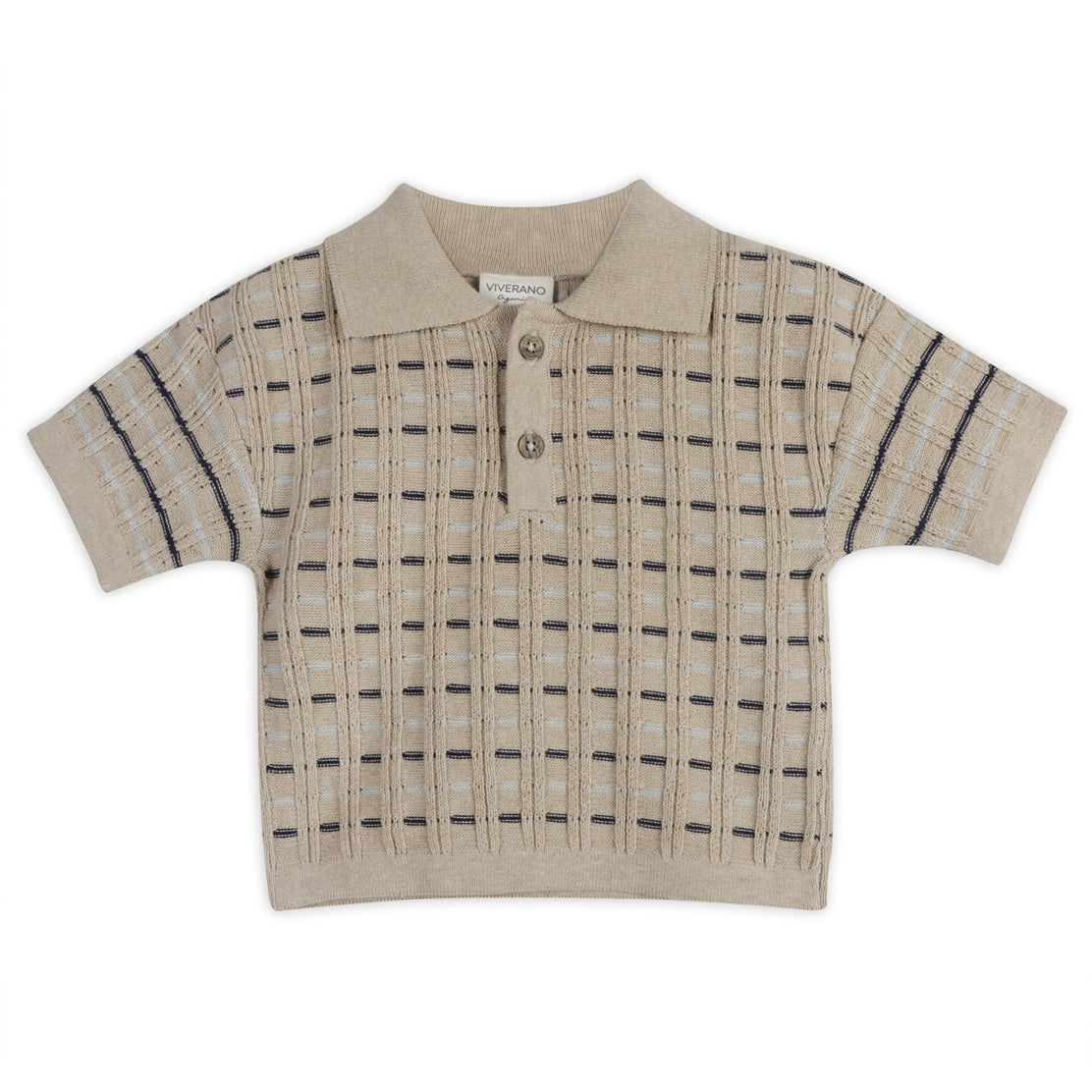 Henry Textured Baby Polo Shirt & Shorts Set (Organic Cotton)