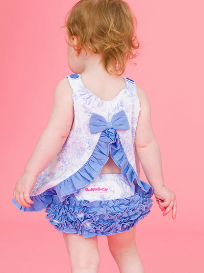 Baby Periwinkle Butterfly Knit Swing Top & Bloomer Set