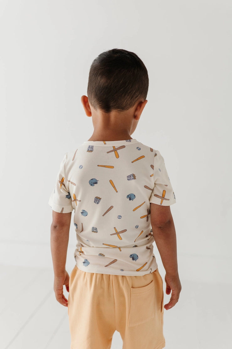 Boy's Short Sleeve Henley Shirt